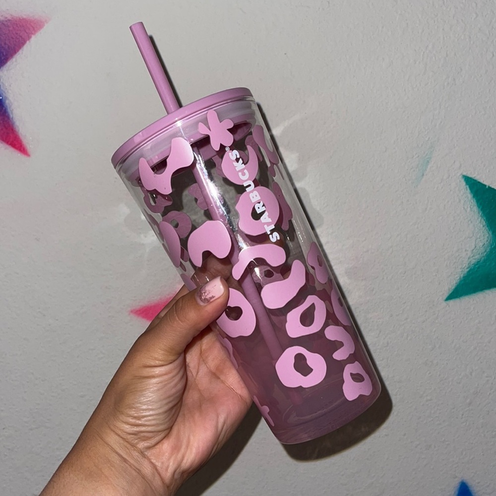 Starbucks Pink Leopard Tumbler